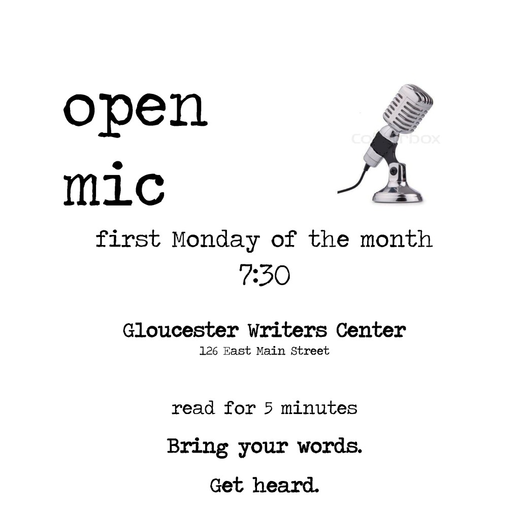 Join us for our Open Mic at 7:30 on the first Monday of each month.